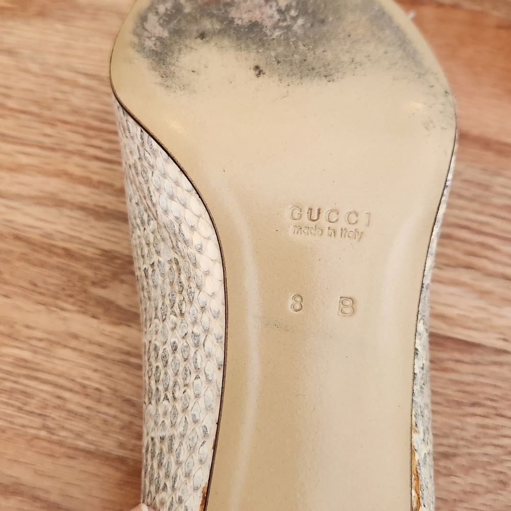 Gucci Beige Women's Heels Pumps 8B - Picture 8 of 13